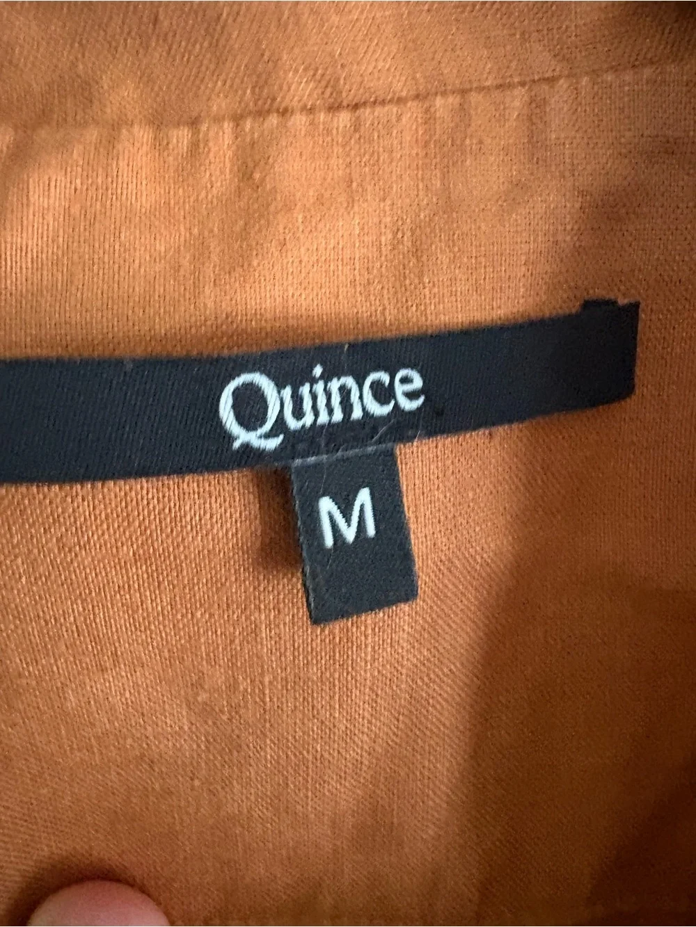 Quince 100 percent linen terracotta set